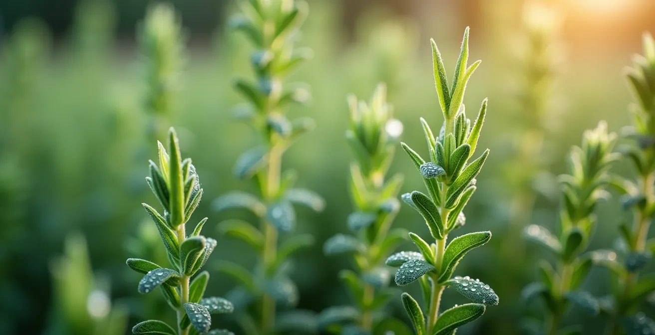 Massif de plantes vivaces colorées nécessitant peu d'entretien