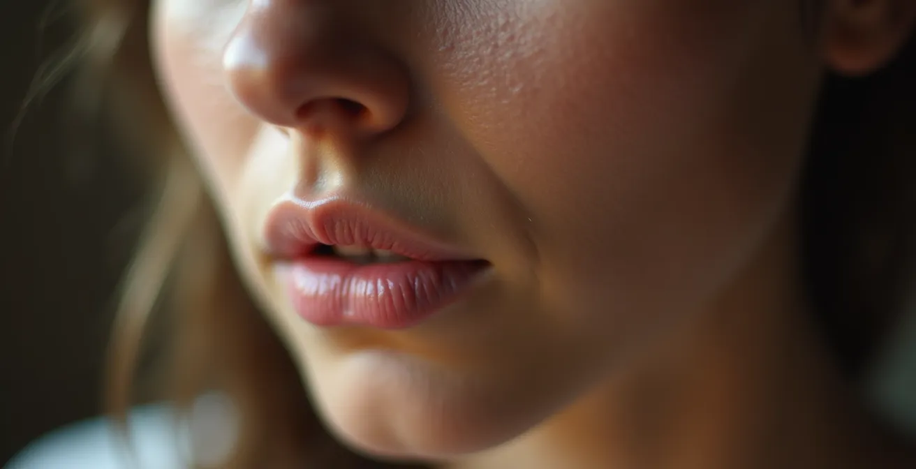 Personne pratiquant la respiration nasale profonde en position méditative